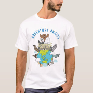 Camiseta Bare Bears - Aventura Aguarda