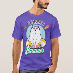 Camiseta Bare Bears Urso de Gelo ama Verão
