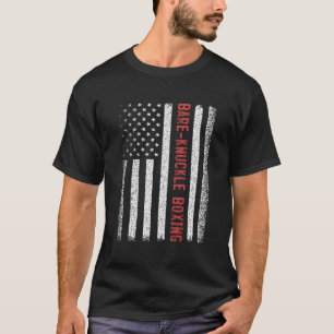 Camiseta Bare-Knuckle Boxing American Flag 4 De Julho