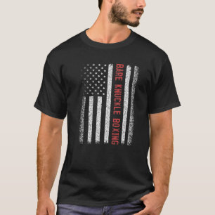 Camiseta Bare-Knuckle Boxing American Flag 4 De Julho
