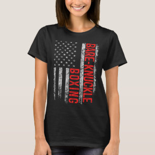 Camiseta Bare Knuckle Boxing American Flag 4° de julho de F