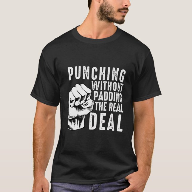 Camiseta Bare Knuckle Boxing Men Combatem A Luta (Frente)