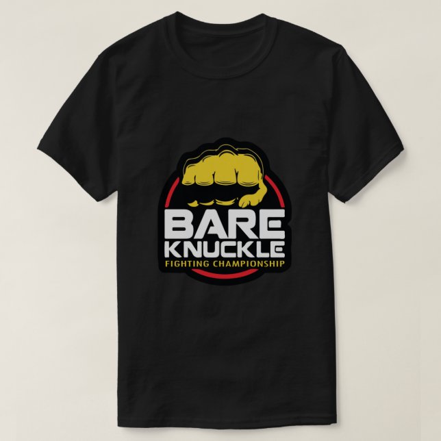Camiseta Bare Knuckle Fighting Campeonato Clássico (Frente do Design)