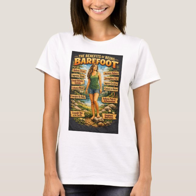 Camiseta Barefoot benefits (Frente)