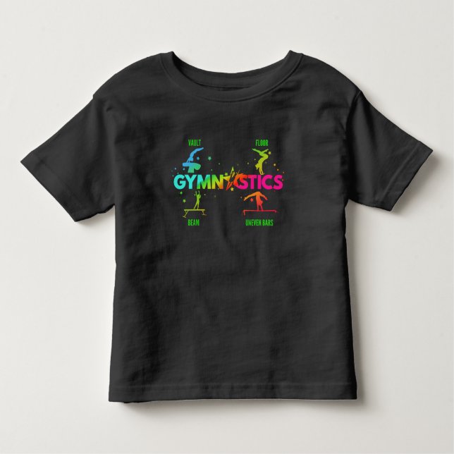 Camiseta Bares de ginástica feminina (Frente)