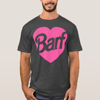 Camiseta Barf Heart Engraçado Meninas Mulheres Sarcásticas