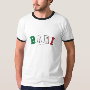 Camiseta Bari em cores da bandeira nacional de Italia