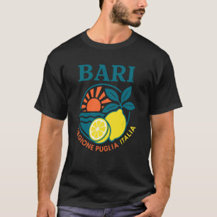 Camiseta Bari Região Puglia Itália Limão Vintage Itália Ver