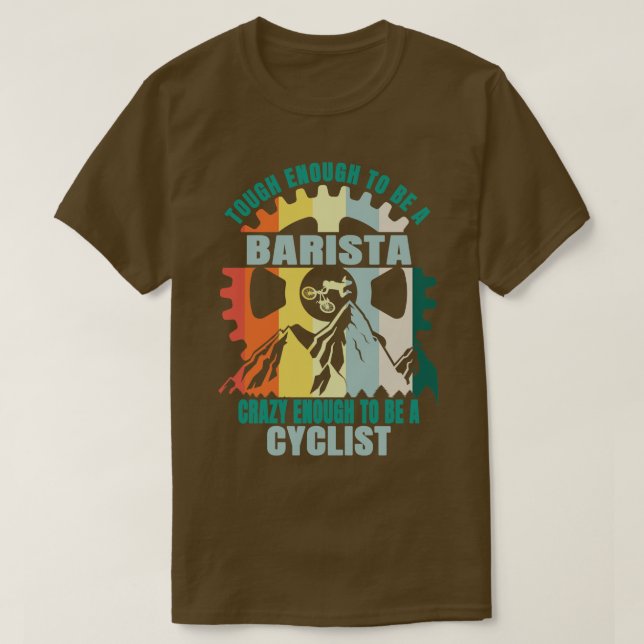 Camiseta Barista Biker Design (Frente do Design)