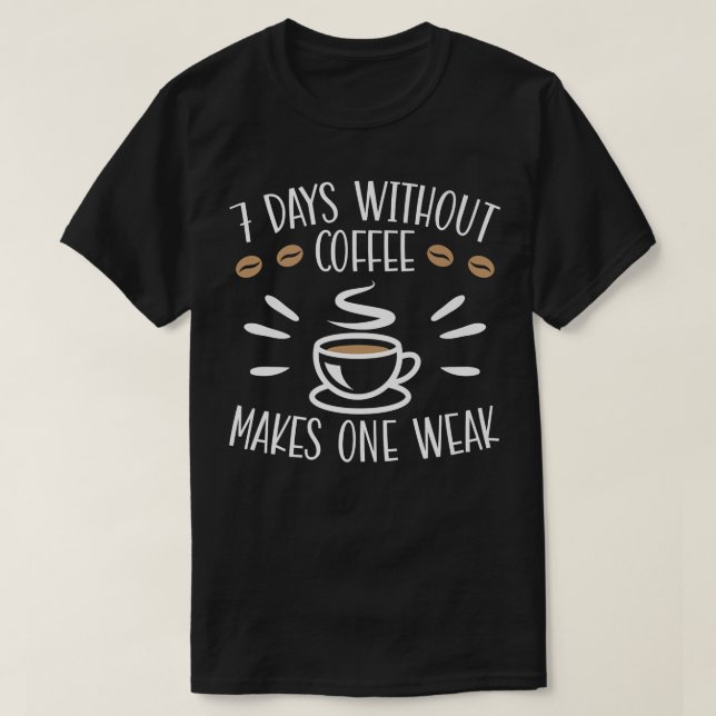Camiseta Barista Caffeine Bebendo Café (Frente do Design)