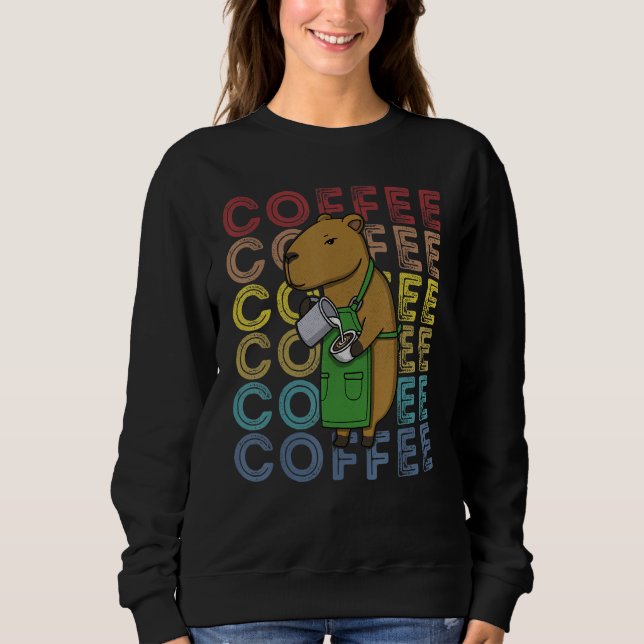 Camiseta Barista coffee capybara capybarista cappuccinos mi (Frente)