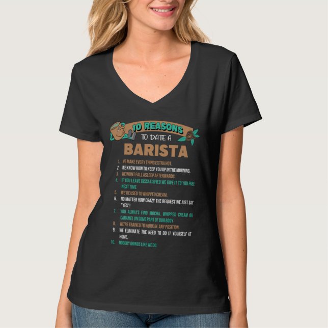 Camiseta Barista Coffeemaker Job (Frente)