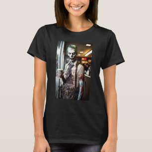 Camiseta Barista de Café Zumbi Zumbis na Vida Diária S