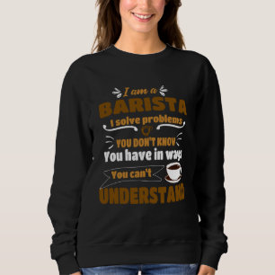 Camiseta Barista Eu resolvo Problemas  Roupas para Café