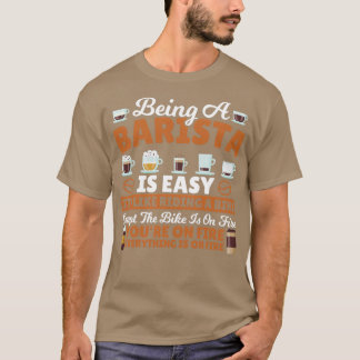 Camiseta Barista Gosta De Andar De bicicleta