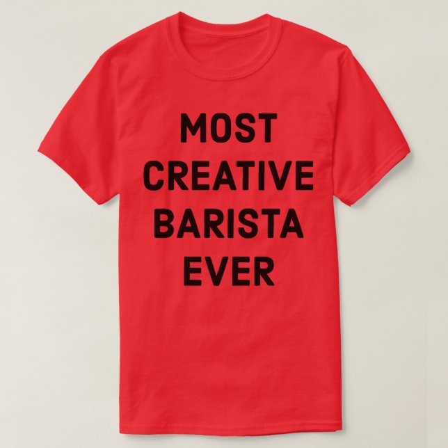 Camiseta Barista Mais Criativa (Frente do Design)