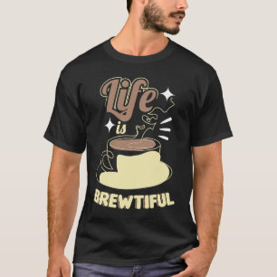 Camiseta Barista Merch pela Mulher do Café A Vida é Bonita