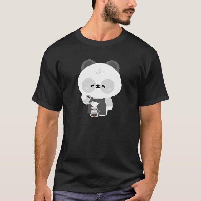 Camiseta Barista Panda Fofo (Frente)