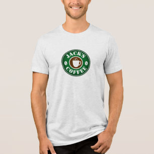 Camiseta Barista personalizada do logo do café e da xícara