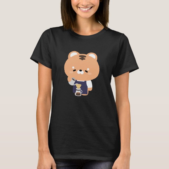 Camiseta Barista Tigre Fofo (Frente)