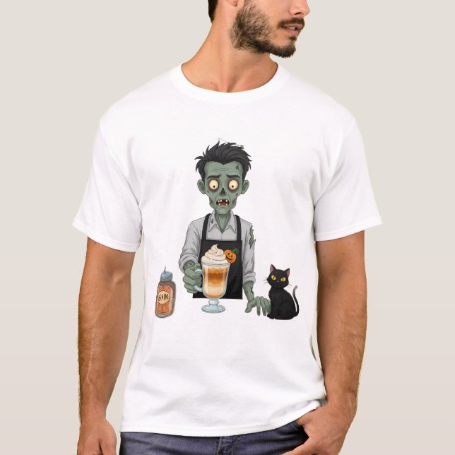 Camiseta Barista Zumbi (Frente)