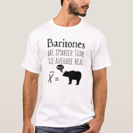Camiseta Baritone Engraçado - Urso Médio