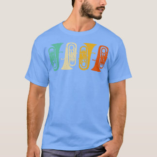 Camiseta Baritone Euphonium Retro Vintage Tuba Brass Instru