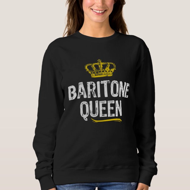 Camiseta Baritone Queen Women Girls Player  Cool Cute (Frente)