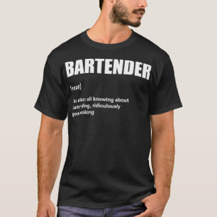 Camiseta Barkeeper Bartender - Definição Funny