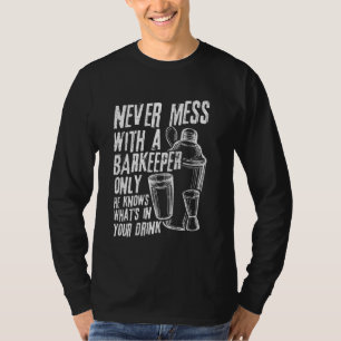 Camiseta Barkeeper Drink Club Bar Álcool Bartender Partido