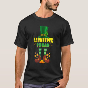 Camiseta Barkeeper Squad Engraçado Rua Irlandesa Patrick Da