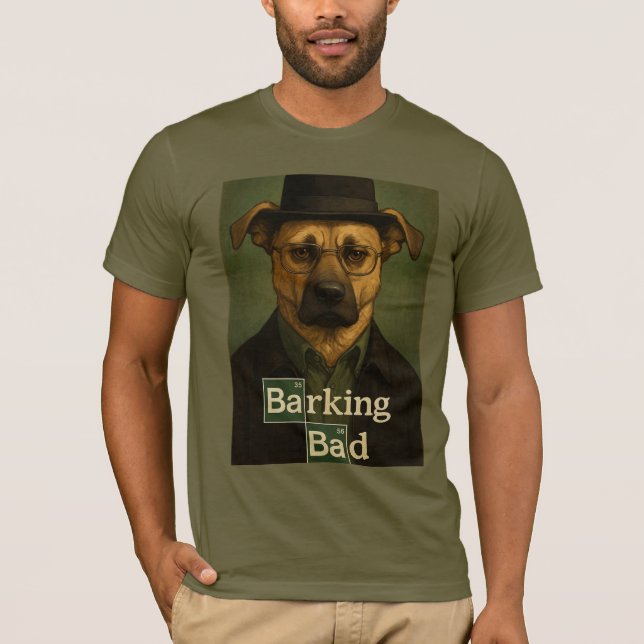 Camiseta Barking Bad – Diseño Cómico de Perro con  (Frente)