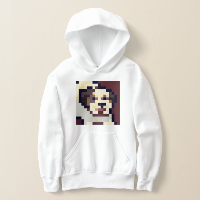 Camiseta Barking puppy pixel art (Postura )