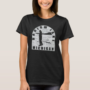 Camiseta Barlow Lake Ice Fish Michigan