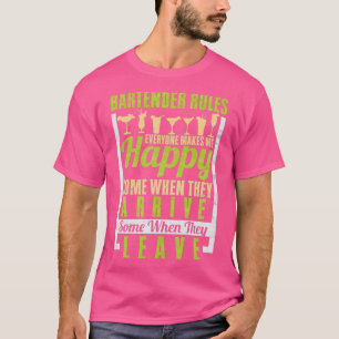 Camiseta Barmaid Barman Regula Todos Que Me Fazem