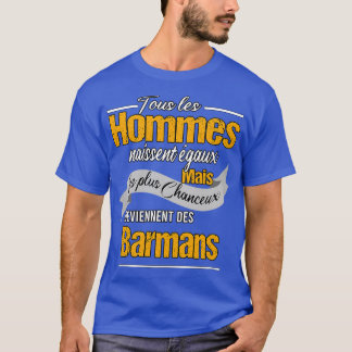 Camiseta barman cadeau drone pour un barman