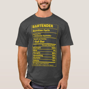 Camiseta Barman de Fatos Nutricionais