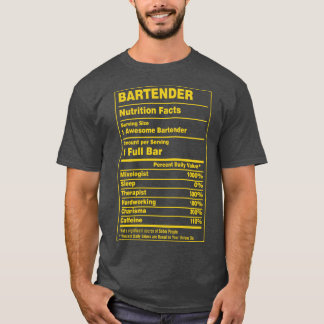 Camiseta Barman de Fatos Nutricionais