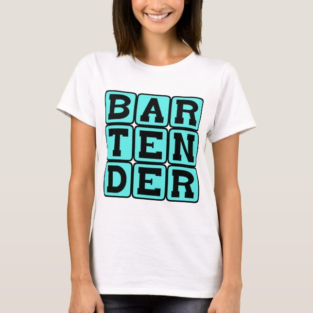 Camiseta Barman, Dispersor de Bebidas (Frente)