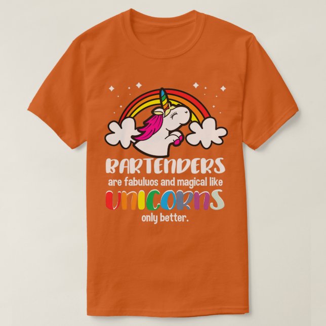 Camiseta Barman é mágico como Unicórnios (Frente do Design)
