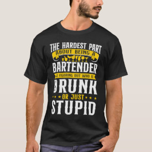 Camiseta Barman Mixólogo A Parte Mais Difícil De Ser