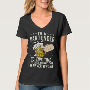 Camiseta Barman Mixólogo Eu Sou Um Barman Para Economizar T