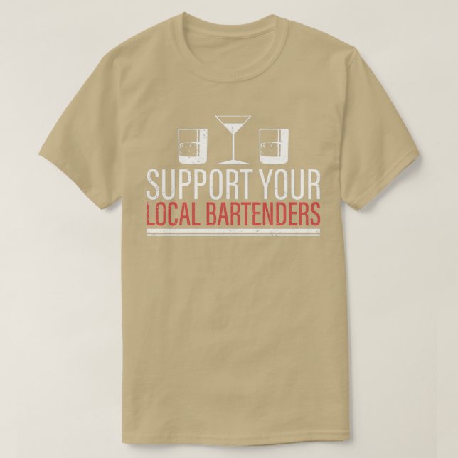 Camiseta Barman Party Cocktail Shaker Pun 5 (Frente do Design)