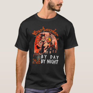 Camiseta Barman Por Bruxa De Dia Por Bruxa De Halloween Fl
