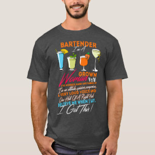 Camiseta Barman Sou Uma Mulher Crescida
