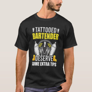 Camiseta Barman Tatuado Barman Bartending 1
