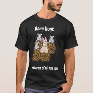 Camiseta Barn Hunt em busca de ratos com Wheaten Scottie