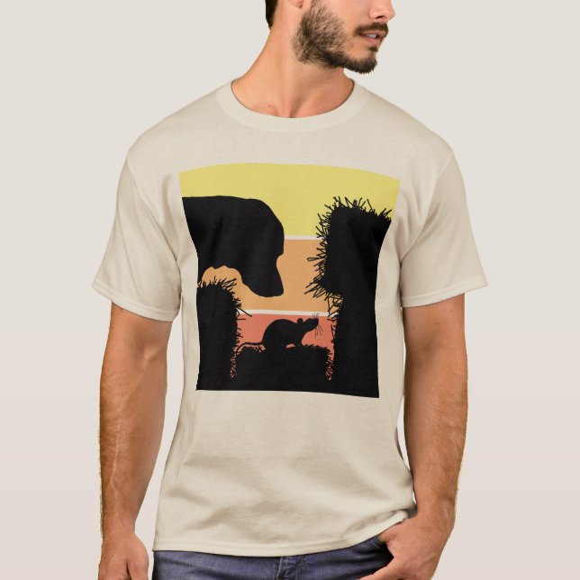 Camiseta Barn Hunt Nose Work: Dog and Rat Scent Work (Frente)