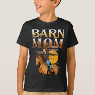 Camiseta Barn Mamãe I Equestrian Pony Horse Fan