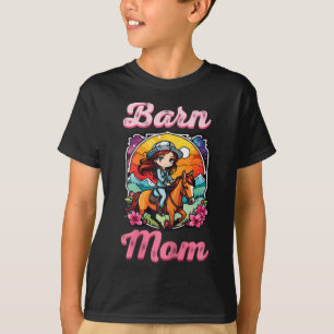 Camiseta Barn Mamãe I Equestrian Pony Horse Fan